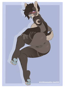 anthro blep blush bodily_fluids breasts butt butt_heart drooling fangs female genital_fluids genitals heterochromia presenting presenting_vulva sabertooth_(anatomy) saliva solo spreading teeth tongue tongue_out vaginal_fluids vulva wet kitsunewaffles-chan jess_(sleepiepup) felid mammal pantherine prehistoric_species saber-toothed_tiger tiger 2020 dated digital_media_(artwork) shaded