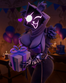 anthro balloon bear_ears big_breasts big_butt bikini birthday_cake birthday_gift birthday_party blinking blinking_at_viewer breast_squish breasts butt cake candle clothing dessert facial_scar female food happy_birthday heart_symbol inflatable looking_at_viewer scar solo squish swimwear thick_thighs two-piece_swimsuit ogtamarindo shachath3d_(modeler) epic_games fortnite raven_team_leader bear mammal absurd_res hi_res