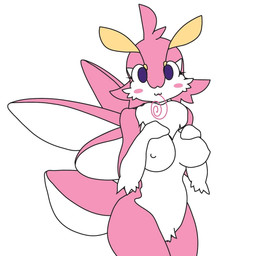 anthro breasts female nipples non-mammal_breasts non-mammal_nipples solo micromyu arthropod insect lepidopteran moth hi_res
