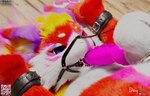 animal_genitalia animal_penis anthro autofellatio balls bdsm bodily_fluids canine_genitalia canine_penis claws cum erection fur genital_fluids genitals hair knot knotted_penis male masturbation nude oral oral_masturbation penile penile_masturbation penis pink_body pink_body_hair pink_fur pose posed self_bdsm solo tail toe_claws tongue warm_lighting white_body white_body_hair white_fur daytia c4d vrchat novabeast 3d_(artwork) cinema_4d_(artwork) digital_media_(artwork) hi_res
