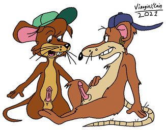 anthro arm_support backward_arm_support backwards_baseball_cap backwards_hat balls baseball_cap bedroom_eyes belly black_nose blue_baseball_cap brown_body brown_fur brown_tail buckteeth butt_tuft cheek_tuft chest_tuft chin_tuft clenched_teeth clothing curled_tail duo ear_piercing ear_ring erection facial_tuft fur genitals green_baseball_cap grin hairless_tail half-closed_eyes hand_on_belly hand_on_own_belly hat hat_only head_tuft headgear headgear_only headwear headwear_only hip_tuft humanoid_genitalia humanoid_penis knee_tuft knee_up kneeling leg_tuft male male/male mostly_nude multicolored_body multicolored_fur narrowed_eyes navel nude open_mouth open_smile overweight overweight_anthro overweight_male paws penis piercing pink_penis ring_piercing seductive simple_background sitting slim slim_anthro slim_male smile smiling_at_another smirking_at_another tail tan_balls tan_belly tan_body tan_fur tan_tail teeth tuft two_tone_body two_tone_fur whisker_spots whiskers white_background white_sclera rave_roo capitol_critters hanna-barbera jammet_(capitol_critters) max_(capitol_critters) mammal mouse murid murine rat rodent 2021 colored dated digital_drawing_(artwork) digital_media_(artwork) flat_colors signature