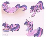 behaving_like_a_cat bowl cat_smile cat_toy collar container eating female feral heart_pupils horn lying pet_bowl sleeping solo sparkles petaltwinkle friendship_is_magic hasbro my_little_pony mythology twilight_sparkle_(mlp) equid equine mammal mythological_creature mythological_equine unicorn hi_res sketch_page