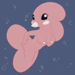 1:1 anthro anthrofied areola black_eyes breast_grab breasts bubble butt butt_grab erect_nipples eyelashes female fish fondling generation_3_pokemon genitals hand_on_breast hand_on_butt hi_res looking_at_viewer luvdisc marine nintendo nipples non-mammal_breasts nude pink_body pink_skin pinup pokemon pokemon_(species) pokemorph pose posexe pussy self_fondle simple_background smile solo underwater water wide_hips