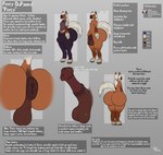 animal_genitalia animal_penis anthro anus backsack balls big_butt biped butt clothed clothing dock_(anatomy) equine_anus equine_genitalia equine_penis erection flared_penis genitals hooves huge_butt male medial_ring nude penis profanity puffy_anus raised_tail solo tail tail_anus text toby_art percy_dupaard equid equine horse mammal english_text hi_res model_sheet