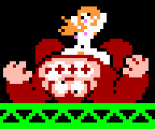 anthro black_background blonde_hair brown_body duo female hair human_on_anthro interspecies male male/female nipples nude nude_anthro nude_female nude_male pink_nipples simple_background saiwai_hiroshi donkey_kong_(series) mario_bros nintendo donkey_kong_(character) mayor_pauline human kong mammal primate 2026 digital_drawing_(artwork) digital_media_(artwork) pixel_(artwork)