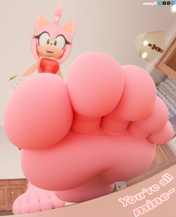 5_toes anthro barefoot dialogue duo extreme_size_difference feet female foot_fetish foot_focus foot_play high-angle_view humanoid_feet male male/female micro plantigrade size_difference soles text toes underfoot coceyx sega sonic_the_hedgehog_(series) amy_rose sonic_the_hedgehog eulipotyphlan hedgehog mammal 3d_(artwork) absurd_res digital_media_(artwork) english_text hi_res