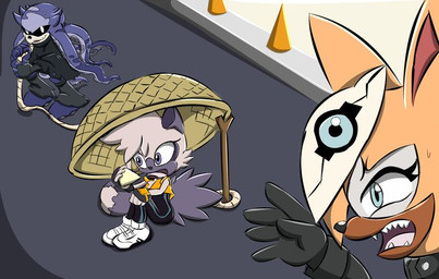 anthro basket cheese comedic container dairy_products female female_anthro food group humor male male_anthro parody trap_(contrivance) trio herl89 idw_publishing kill_la_kill sega sonic_the_hedgehog_(comics) sonic_the_hedgehog_(idw) sonic_the_hedgehog_(series) studio_trigger mimic_the_octopus tangle_the_lemur whisper_the_wolf aquatic canid canine canis cephalopod coleoid lemur mammal mollusk octopodiform octopus primate ring-tailed_lemur strepsirrhine wolf