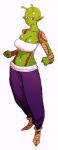 clothing crossgender female not_furry simple_background solo white_background bobobo dragon_ball dragon_ball_z piccolo humanoid namekian