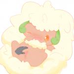 blush bodily_fluids chest_tuft chibi duo female feral genitals kemono one_eye_closed pussy sex solo_focus spread_legs spread_pussy spreading sweat tears tuft young mikokami nintendo pokemon generation_5_pokemon pokemon_(species) whimsicott 1:1 2014 censored