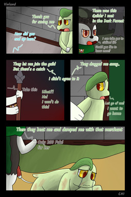 anthro badge bodily_fluids book cloth cum dialogue fantasy female fire freckled_face freckles genital_fluids genitals male male/female penis semi-anthro speech_bubble tears text vinland nintendo pokemon pokemon_mystery_dungeon spike_chunsoft chikorita generation_2_pokemon generation_6_pokemon pokemon_(species) skiddo 2:3 absurd_res comic english_text hi_res shaded simple_shading story