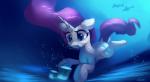 female feral horn solo underwater water auroriia friendship_is_magic hasbro my_little_pony mythology rarity_(mlp) equid equine mammal marine mythological_creature mythological_equine unicorn absurd_res hi_res