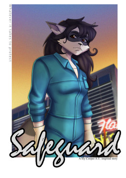 alternate_universe anthro black_hair border brown_eyes building clothing evening female gloves hair handwear jumpsuit long_hair movie_poster neon_sign outside poster raccoon_tail sign solo text white_border jato_(artist) safeguard_(koopa990) sly_cooper_(series) sony_corporation sony_interactive_entertainment sucker_punch_productions sylax_(koopa990) mammal procyonid raccoon absurd_res english_text hi_res portrait