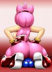 2017 accessory amy_rose anthro anthrofied big_breasts big_butt biped bodily_fluids boots breasts butt clothing corset dildo dildo_sitting english_text eulipotyphlan female footwear genital_fluids gloves hair hair_accessory hairband handwear hedgehog hi_res lingerie mammal masturbation mostly_nude penetration pink_hair sega sex sex_toy short_hair sitting solo sonic_the_hedgehog_(series) speeds text topwear toying_self vaginal vaginal_fluids vaginal_penetration wariza
