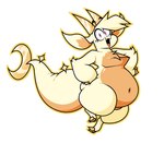 ambiguous_gender anthro belly big_belly big_tail hands_on_hips horn huge_belly huge_tail looking_at_viewer navel obese obese_ambiguous overweight overweight_ambiguous solo tail thick_thighs wide_hips redphlannel chikn_nuggit mythology fwench_fwy_(chikn_nuggit) dragon mythological_creature mythological_scalie scalie 2022 hi_res nonbinary_(lore)