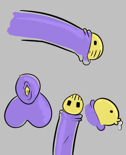 balls bodily_fluids cock_transformation dickface foreskin genital_fluids genitals glans humanoid_genitalia humanoid_penis humor joke living_penis male penis penis_with_face precum precum_from_mouth purple_balls purple_penis sentient_penis solo transformation unusual_anatomy unusual_genitalia unusual_penis vein veiny_penis yellow_glans asstro glitch_productions the_amazing_digital_circus jax_(tadc) lagomorph leporid mammal penis_creature rabbit absurd_res hi_res