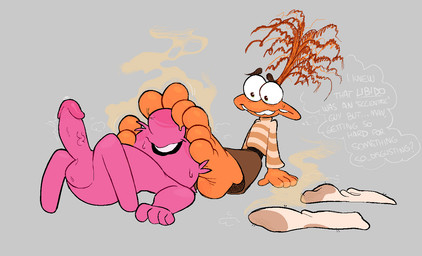 anthro blush bodily_fluids dialogue discarded_socks dominant dominant_female duo erection feet female foot_fetish foot_focus foot_on_face foot_sniffing genitals lying male male/female musk musky_feet nervous on_back open_mouth orange_body penis pink_body simple_background smelly smelly_feet smelly_socks smile sniffing socks_removed sweat sweaty_face sweaty_feet text thought_bubble toes twistedfurby anxiety_(inside_out) emotion_(inside_out) hi_res