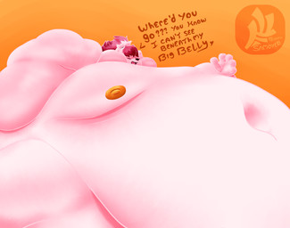 anthro arm_rolls belly big_belly breasts fat_rolls fur hair highlights_(coloring) huge_belly hyper hyper_belly low-angle_view male morbidly_obese morbidly_obese_anthro navel nipples obese obese_anthro overweight overweight_anthro ponytail simple_background solo text white_body white_fur wide_hips fujiyama_samoyed fujiyama_kenhaku canid canine canis domestic_dog mammal nordic_sled_dog samoyed spitz hi_res shaded soft_shading watermark nonbinary_(lore)