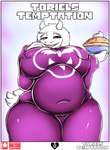 anthro belly big_belly big_breasts boss_monster_(undertale) bovid breasts caprine clothed clothing comic cover cover_art cover_page curvy_figure digital_media_(artwork) dress english_text female fur huge_breasts looking_at_viewer mammal mature_anthro mature_female neo_geppetto nipples overweight overweight_female potbelly simple_background slightly_chubby smile solo text thick_thighs tight_clothing tight_dress tongue toriel undertale undertale_(series) white_body white_fur wide_hips