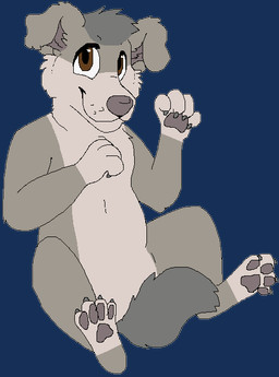 ambiguous_gender anthro brown_eyes claws featureless_crotch floppy_ears folded_ears fur grey_body grey_claws grey_fur grey_nose grey_pawpads nude pawpads paws semi-anthro simple_background sitting smile snout solo transparent_background whisker_spots sebdoggo canid canine canis domestic_dog mammal 2017 aliasing alpha_channel digital_drawing_(artwork) digital_media_(artwork) flat_colors full-length_portrait microsoft_paint_(artwork) portrait