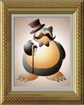 ambiguous_gender anthro black_bow_tie border bow_tie cane classy claws clothing elegant eyes_closed eyewear facial_hair front_view hat headgear headwear holding_object monocle mustache ornate_border picture_frame solo top_hat unknown_artist nintendo pokemon generation_1_pokemon pokemon_(species) snorlax 2007 digital_media_(artwork) full-length_portrait portrait