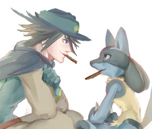 ambiguous_gender black_fur blue_fur canine chocolate duo fur hat human lucario male mammal nintendo plain_background pokémon red_eyes sir_aaron smile tan_fur video_games 余吉
Rating: Safe
Score: 7
User: DeltaFlame
Date: February 15, 2015 ambiguous_gender black_fur blue_fur canine chocolate duo fur hat human lucario male mammal nintendo plain_background pokémon red_eyes sir_aaron smile tan_fur video_games 余吉
Rating: Safe
Score: 7
User: DeltaFlame
Date: February 15, 2015