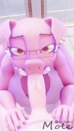 anthro anthro_penetrated bedroom_eyes big_breasts big_butt biped black_clothing black_panties black_underwear breasts butt clothed clothed/nude clothed_female clothing consistent_pov curled_tail deep_throat ear_piercing erection eyewear fellatio female female_on_human female_penetrated first_person_view floppy_ears genitals glasses hairless human_on_anthro human_penetrating human_penetrating_anthro human_penetrating_female interspecies male male/female male_penetrating male_penetrating_female moan muffled_moaning narrowed_eyes noisy_oral nude nude_male oral oral_only oral_penetration panties penetrating_pov penetration penile penile_penetration penis penis_in_mouth piercing pig_nose pink_body pink_nose pink_skin seductive sex shirt slurping tail topwear underwear wearing_glasses white_clothing white_shirt white_topwear yellow_eyes manwiththemole sound_warning microsoft minecraft mojang xbox_game_studios penelope_piglin human mammal piglin suine 3d_(artwork) 3d_animation 9:16 animated digital_media_(artwork) hi_res huge_filesize long_playtime sound video