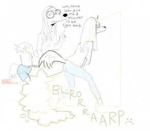 anthro bloated breasts caption clothing dialogue ears_as_hair embarrassed eyewear fart fart_cloud fart_fetish female frowney_face glasses leggings legwear onomatopoeia open_mouth rear_view sleeveless_shirt smile solo sound_effects teeth text whisker_spots an1mal1nstinct illumination_entertainment sing_(movie) suki_lane canid canine canis domestic_dog hunting_dog mammal saluki sighthound digital_drawing_(artwork) digital_media_(artwork) english_text hi_res multiple_images sequence