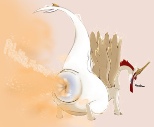ambiguous_gender anus big_anus butt fart feral horn huge_anus hyper hyper_anus hyper_fart monobutt quadruped relieved simple_background solo straining toony wide_crotch wings 3amrabbit mythology dragon mythological_creature mythological_scalie scalie hi_res