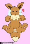 bodily_fluids cum cum_in_pussy cum_inside female feral genital_fluids genitals pussy solo goombato_dibujos nintendo pokemon eevee generation_1_pokemon pokemon_(species) hi_res