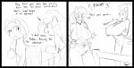 anthro applejack_(mlp) big_breasts breast_fondling breast_grab breasts cleavage clothed clothing cowboy_hat dialog english_text equine female feral fondling friendship_is_magic hair hat horse huge_breasts long_hair mammal monochrome my_little_pony pinkie_pie_(mlp) pony slypon smile text
Rating: Questionable
Score: 6
User: Robinebra
Date: September 23, 2013