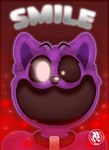 anthro black_nose black_sclera detailed_eyes fluffy fur jewelry looking_at_viewer male male/male moon_necklace necklace open_mouth open_smile purple_body purple_fur purple_skin red_tongue smile solo tongue white_eyes jdbo-arts mob_entertainment poppy_playtime smiling_critters catnap_(poppy_playtime) critters_(poppy_playtime) domestic_cat felid felidae feline felis living_toy mammal hi_res portrait