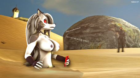 anthro big_breasts breasts collar duo female fur hair nipples nude quicksand red_sclera white_body white_fur sbxn carbiid3_(modeler) fallout hellaverse helluva_boss microsoft mythology loona_(helluva_boss) canid canid_demon canine canis demon domestic_dog hellhound mammal mythological_canine mythological_creature 16:9 2019 3d_(artwork) 4k absurd_res digital_media_(artwork) hi_res source_filmmaker_(artwork) widescreen