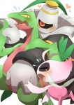 ambiguous_gender blush bodily_fluids crying drooling feral group heart_symbol red_eyes saliva semi-anthro tears tongue konbu nintendo pokemon pokemon_mystery_dungeon spike_chunsoft dusknoir_(eotds) grovyle_the_thief shiny_celebi_(eotds) celebi dusknoir generation_2_pokemon generation_3_pokemon generation_4_pokemon grovyle humanoid legendary_pokemon pokemon_(species) shiny_pokemon digital_media_(artwork)