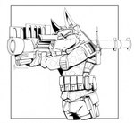 clothing electronics flag german_flag half_body holster javelin launcher military military_clothing plate_carrier radio ranged_weapon rocket_launcher uniform weapon masterzoroark666 canid canine canis dobermann domestic_dog mammal pinscher black_and_white hi_res line_art monochrome