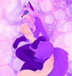 anthro female fluffy fluffy_tail nude pawpads solo tail cassielink mammal absurd_res digital_media_(artwork) hi_res