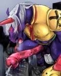 anime anthro armor breath building building_sex city clothed clothing cum cumshot digimon equine erection flared_penis fur hair half-dressed hi_res horn horse indramon kneeling long_hair macro male mammal nabesiki open_mouth orgasm outside penis pink_penis purple_fur purple_nose red_eyes red_fur spread_legs spreading squint sweat teeth tongue unicorn white_eyes white_hair
Rating: Explicit
Score: 2
User: toh
Date: July 25, 2013