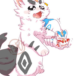 ambiguous_gender ambiguous_penetration black_body black_fur blue_body blue_fur blush bodily_fluids cheek_tuft chest_tuft crying doggystyle ear_piercing eyes_closed facial_tuft fangs feral fluffy fluffy_tail from_behind_position fur fur_markings gesture group hand_gesture horn humor inner_ear_fluff lying male male/ambiguous markings mouth_closed multicolored_body multicolored_fur open_mouth paws penetration piercing pointing pointing_at_another round_ears sex shaking sweat tail tears teeth tongue tremble_spikes trembling trio tuft two_tone_body two_tone_fur white_body white_fur xiaobajhu asian_mythology chinese_mythology east_asian_mythology fabulous_beasts fenz_(studio) mythology bixie_(fabulous_beasts) qishiqi_(fabulous_beasts) tianlu_(fabulous_beasts) mythological_creature pixiu meme brother_(lore) brothers_(lore) incest_(lore) sibling_(lore)