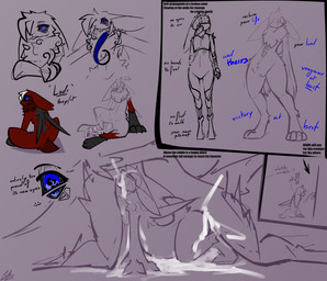 4_eyes :3 after_oviposition all_fours ambiguous_penetration andromorph antennae_(anatomy) anthro armor bared_teeth big_hands black_sclera blep blue_eyes blue_insides blue_tongue bodily_fluids breastplate chest_mouth chitin_armor crossed_legs cum cum_in_mouth cum_inflation cum_inside cum_on_belly cum_on_body cum_on_face cum_on_ground cum_on_leg cum_on_own_leg cum_on_self cumflated_belly cybernetics dewlap_(anatomy) drawing_(action) egg emaciated excessive_cum excessive_genital_fluids exoskeleton facial_markings featureless_crotch female flat_chested floppy_ears fur genital_fluids genitals grin grinning_at_viewer group group_sex hair head_markings inflation intersex irrumatio kneeling larger_male long_ears long_tail machine male markings multi_eye open_mouth oral oral_penetration partial_color penetration penile penis_in_mouth prosthetic prosthetic_arm prosthetic_leg prosthetic_limb red_body red_fur scut_tail sex short_tail side_eye side_view size_difference smaller_female smile smiling_at_viewer standing tail teeth text threesome tongue tongue_out visor visor_helmet vulva white_hair conditional_dnp lodi_(artist) bunlodi lodi_(character) cyborg lagomorph leporid mammal mephiphage rabbit absurd_res english_text hi_res model_sheet nonbinary_(lore)