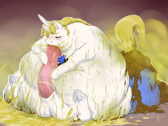 animal_genitalia animal_penis autofellatio balls blonde_hair blue_eyes blush bodily_fluids bow_(feature) bow_tie equine_genitalia equine_penis erection excessive_feces fart feces feces_pile feral fur gas genital_fluids genitals hair hooves horn hyper hyper_feces hyper_urine male male_farting male_peeing male_pooping masturbation messy morbidly_obese morbidly_obese_feral morbidly_obese_male nude obese obese_feral obese_male oral oral_masturbation overweight overweight_feral overweight_male peeing penile penile_masturbation penis pooping scatplay sitting solo text urine vein veiny_penis white_body white_fur yellow_body yellow_fur starman_deluxe friendship_is_magic hasbro my_little_pony mythology prince_blueblood_(mlp) equid equine mammal mythological_creature mythological_equine unicorn 2017 4:3 digital_media_(artwork) english_text signature