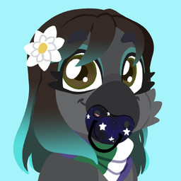 anthro crown headgear neonate object_in_mouth pacifier pacifier_in_mouth young wuta-tumaki avian bird corvid corvus_(genus) oscine passerine raven 1:1 hi_res