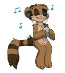 anthro biped brown_body brown_fur casual_nudity electronics eyes_closed featureless_crotch fur headphones kick male markings music_player musical_note musical_symbol nude open_mouth simple_background sitting smile solo striped_markings striped_tail stripes symbol tail tail_markings tail_motion tailwag teeth tongue transparent_background xiamtheferret cartoon_network regular_show rigby_(regular_show) mammal procyonid raccoon 2015 alpha_channel animated full-length_portrait portrait short_playtime