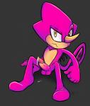 anthro blush bodily_fluids cum embarrassed featureless_feet feet genital_fluids genitals grey_background male nude penis simple_background solo funkys0da sega sonic_the_hedgehog_(series) espio_the_chameleon chameleon lizard meller's_chameleon reptile scalie 2018 absurd_res hi_res