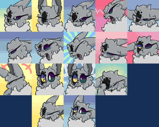 bodily_fluids expressions eyelashes fangs feral fur glistening glistening_body glistening_fur heterochromia open_mouth solo sweat sweatdrop tears teeth neoncityrain nintendo pokemon pokemon_mystery_dungeon spike_chunsoft morgue_(neoncityrain) eevee generation_1_pokemon pokemon_(species) shiny_pokemon 5:4 alpha_channel digital_media_(artwork) headshot_portrait hi_res pixel_(artwork) portrait nonbinary_(lore)