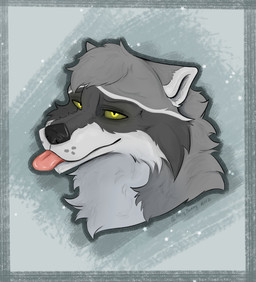 anthro black_nose fur grey_body grey_fur male solo striped_body stripes text tongue yellow_eyes furrymammy mammal procyonid raccoon english_text hi_res