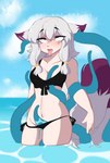 3_tails accessory ahegao all_the_way_through bikini black_bikini black_clothing black_swimwear blue_tentacles blush breast_grab breasts clothed clothing consentacles dripping ear_penetration ear_threading eye_roll female fluffy fluffy_tail fur hair hair_accessory hand_on_breast in_one_ear_and_out_the_other looking_pleasured mindfuck multi_tail multicolored_body multicolored_fur navel penetration purple_eyes pussyjob rubbing sea sex skullfuck sky solo swimwear tail tentacle_penetration tentacle_sex tentacles tentacles_around_arms threaded_by_tentacle tongue tongue_out two-piece_swimsuit two_tone_body two_tone_fur water white_body white_fur white_hair alekseyvvcx chewybun triss_the_witch animal_humanoid canid canid_humanoid canine canine_humanoid fox fox_humanoid human humanoid mammal mammal_humanoid absurd_res animated artist_collaboration hi_res loop short_playtime