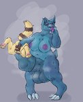 anal anal_fingering animal_genitalia animal_penis anthro areola balls belly big_areola big_penis biped black_sclera blue_balls blue_body blue_claws blue_ears blue_fur blue_penis blue_spots blue_tail bodily_fluids breasts brown_body brown_fur brown_penis brown_tail claws cock_vore dark_body dark_fur dark_tail duo ear_piercing equine_genitalia equine_penis erection eyelashes fingering flared_penis fur genitals gynomorph gynomorph/male gynomorph_penetrated huge_penis intersex intersex/male intersex_penetrated looking_pleasured male markings medial_ring multicolored_body multicolored_ears multicolored_fur multicolored_penis musk musk_clouds musky_penis navel nipples pawpads paws penetration penile penis piercing pink_pawpads purple_areola purple_eyes purple_nipples purple_tongue sex slightly_chubby spots spotted_markings striped_genitalia striped_markings striped_penis striped_tail stripes sweat sweaty_balls sweaty_body sweaty_breasts sweaty_fur sweaty_genitalia sweaty_legs sweaty_penis sweaty_thighs tail tail_markings tan_body tan_fur tan_penis tan_tail thick_thighs tongue tongue_out two_tone_body two_tone_ears two_tone_fur two_tone_penis two_tone_tail urethral urethral_bulge urethral_penetration vore wide_hips soulsbenjor nintendo pokemon gwa_(queen_of_gwa_gwa) nida_(suger_phox) furret generation_1_pokemon generation_2_pokemon nidorina pokemon_(species) 2023 digital_drawing_(artwork) digital_media_(artwork) hi_res trans_(lore) trans_woman_(lore)