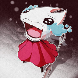 2_horns anthro biped black_eyes black_legs bodily_fluids cloak clothed clothed_anthro clothed_female clothing crying eye_mist eyebrows female female_anthro high-angle_view holding_melee_weapon holding_needle holding_object holding_weapon horn light looking_up melee_weapon open_mouth outline red_cloak red_clothing sad screaming shadow simple_background solo tears tears_of_sadness teeth text tongue weapon white_outline unnotablejulz crying_chopper hollow_knight_(franchise) team_cherry hornet_(hollow_knight) arthropod 1:1 2025 artist_name dated full-length_portrait hi_res lighting meme portrait