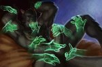 anthro disembodied_hand ghost_hand handjob penile sex tail rayoutofspace mythology emlynn dragon mythological_creature mythological_scalie scalie absurd_res hi_res