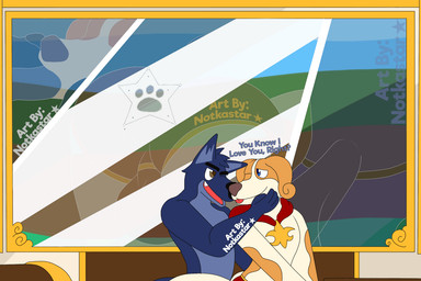 anthro briefs bulge butt clothing detailed_bulge duo kissing male male/male reflection tail tail_motion tailwag tongue underwear window conditional_dnp notkastar belfort_and_lupin canid canine canis domestic_dog mammal wolf 3:2 animated preview