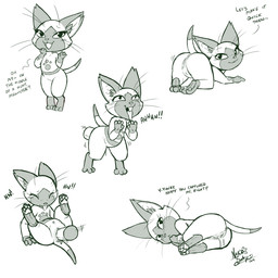 3_toes 4_fingers abdominal_bulge after_sex ahegao all_fours anthro anus blush bodily_fluids cum cum_drip cum_in_vagina cum_inside cute_fangs dialogue dipstick_tail dripping duo exclamation_point eyelashes eyes_closed fangs feet female female_focus female_penetrated fingers fluffy_ears from_behind_position genital_fluids genitals gloves_(marking) inviting leg_markings legs_up looking_at_viewer looking_back looking_pleasured lying male male/female male_penetrating male_penetrating_female markings master moan motion_lines multicolored_tail multiple_poses on_side onomatopoeia open_mouth pawpads penetration penile penile_penetration penis_in_vagina pose presenting presenting_vulva question_mark raised_tail semi-anthro sex shaking shy snout socks_(marking) solo_focus sound_effects spread_legs spreading tail tail_markings talking_to_viewer teasing teeth text thin_tail toes tongue tongue_out trembling vaginal vaginal_fluids vaginal_penetration vulva whiskers nekostar capcom monster_hunter felid felyne lynian mammal 1:1 2019 english_text hi_res monochrome multiple_images
